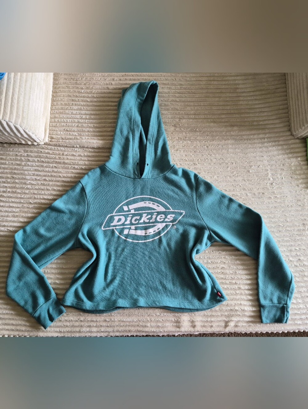 Dickies Teal Pullover Hoodie with White Logo